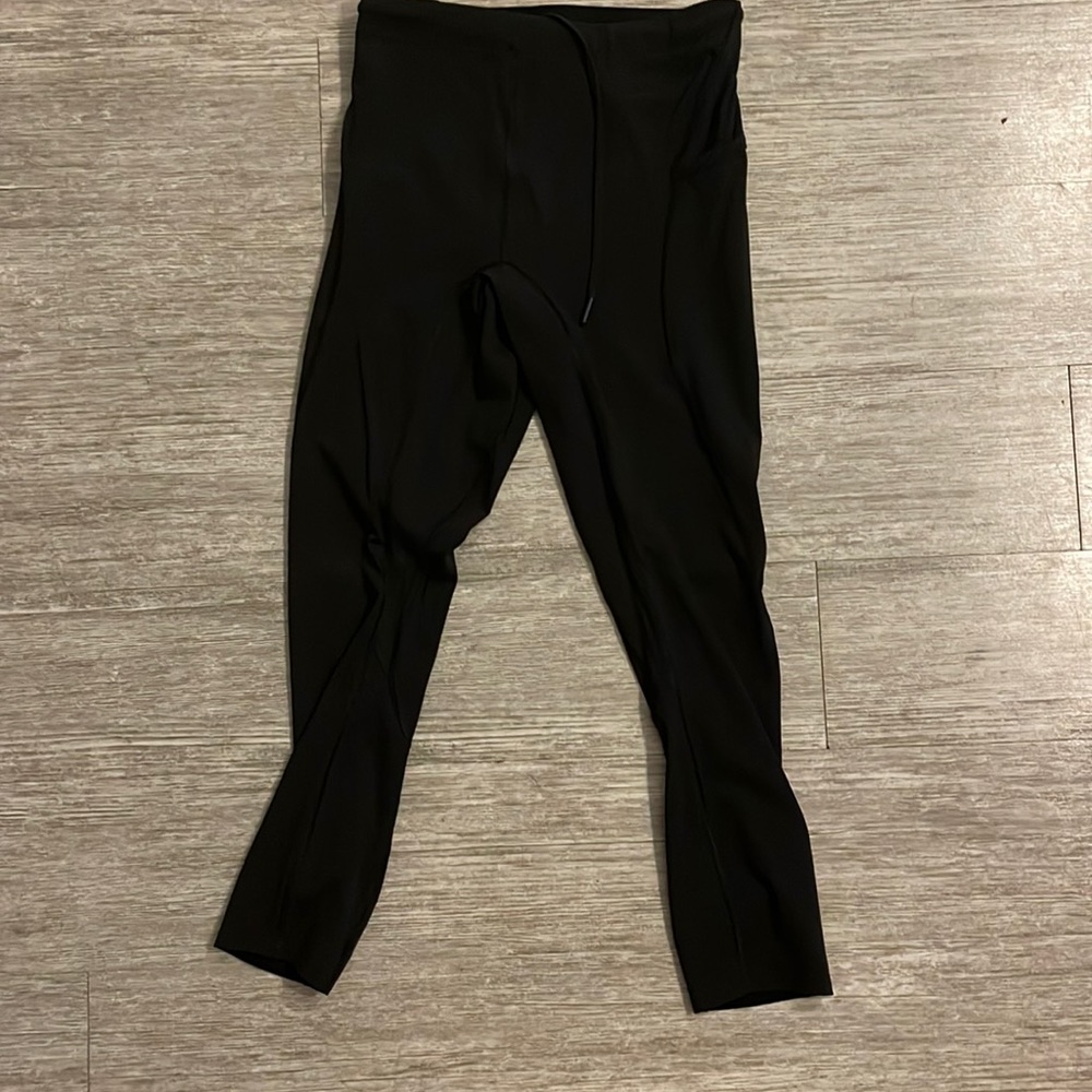 Black Lulu Lemon male tights, medium. Only worn once. Originally $98 - 22 inseam